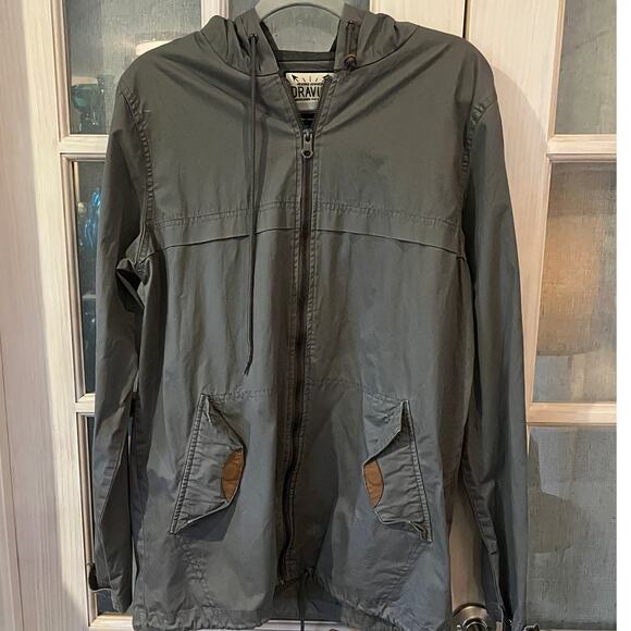 Dravus Gray Windbreaker Hoodie - Picture 1 of 5